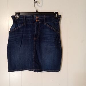 Classic Dark Blue Denim Mini Skirt